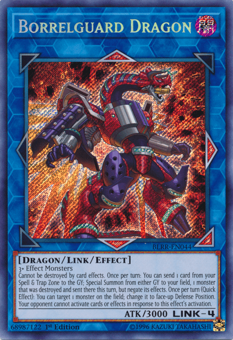 Borrelguard Dragon [BLRR-EN044] Secret Rare - Josh's Cards