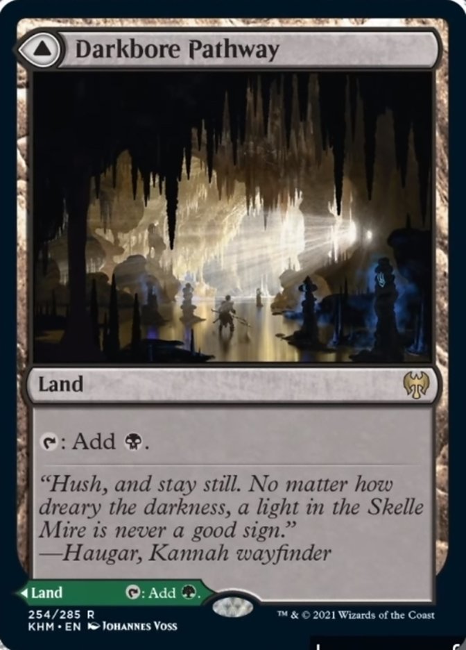Darkbore Pathway // Slitherbore Pathway (KHM-254) - Kaldheim Foil