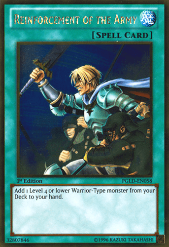 Reinforcement of the Army [PGLD-EN058] Gold Rare - Josh's Cards