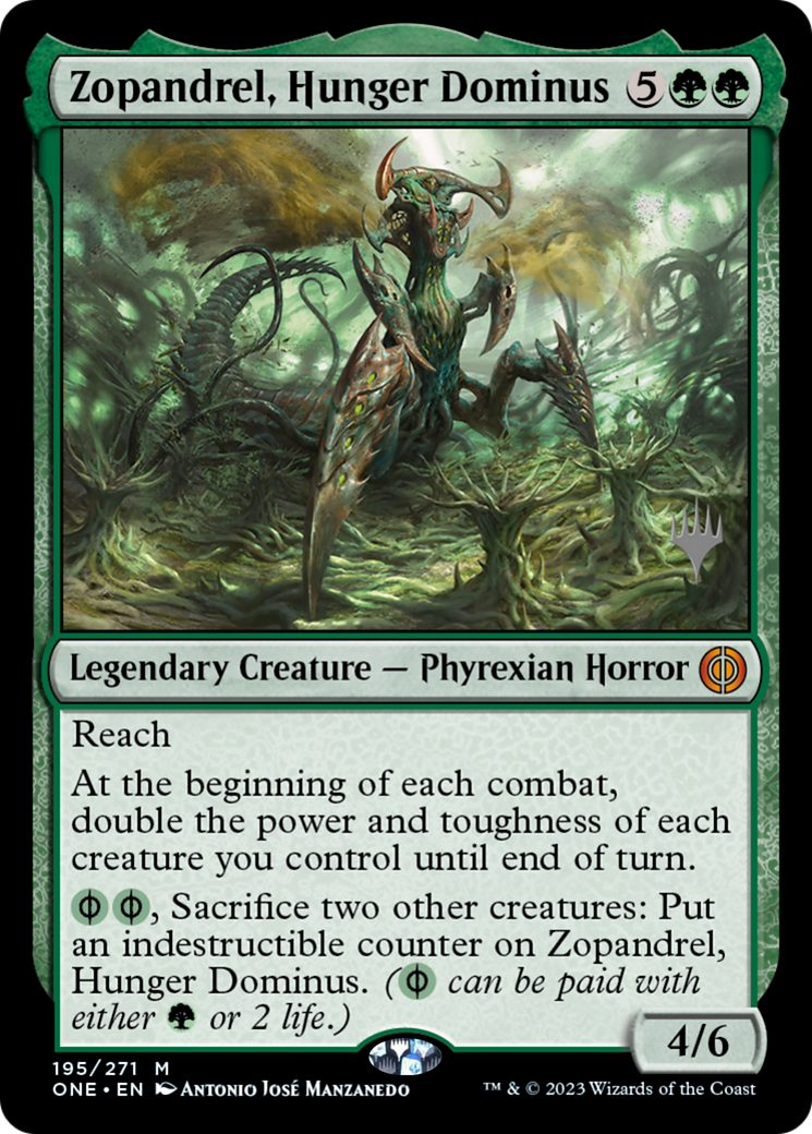 Zopandrel, Hunger Dominus (PPONE-195P) - Phyrexia: All Will Be One Promos Foil