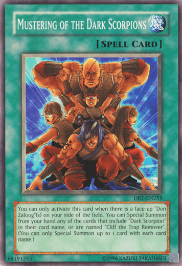 Mustering of the Dark Scorpions [DR1-EN255] Common - Josh's Cards