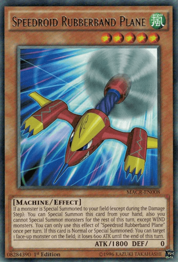 Speedroid Rubberband Plane [MACR-EN008] Rare - Josh's Cards