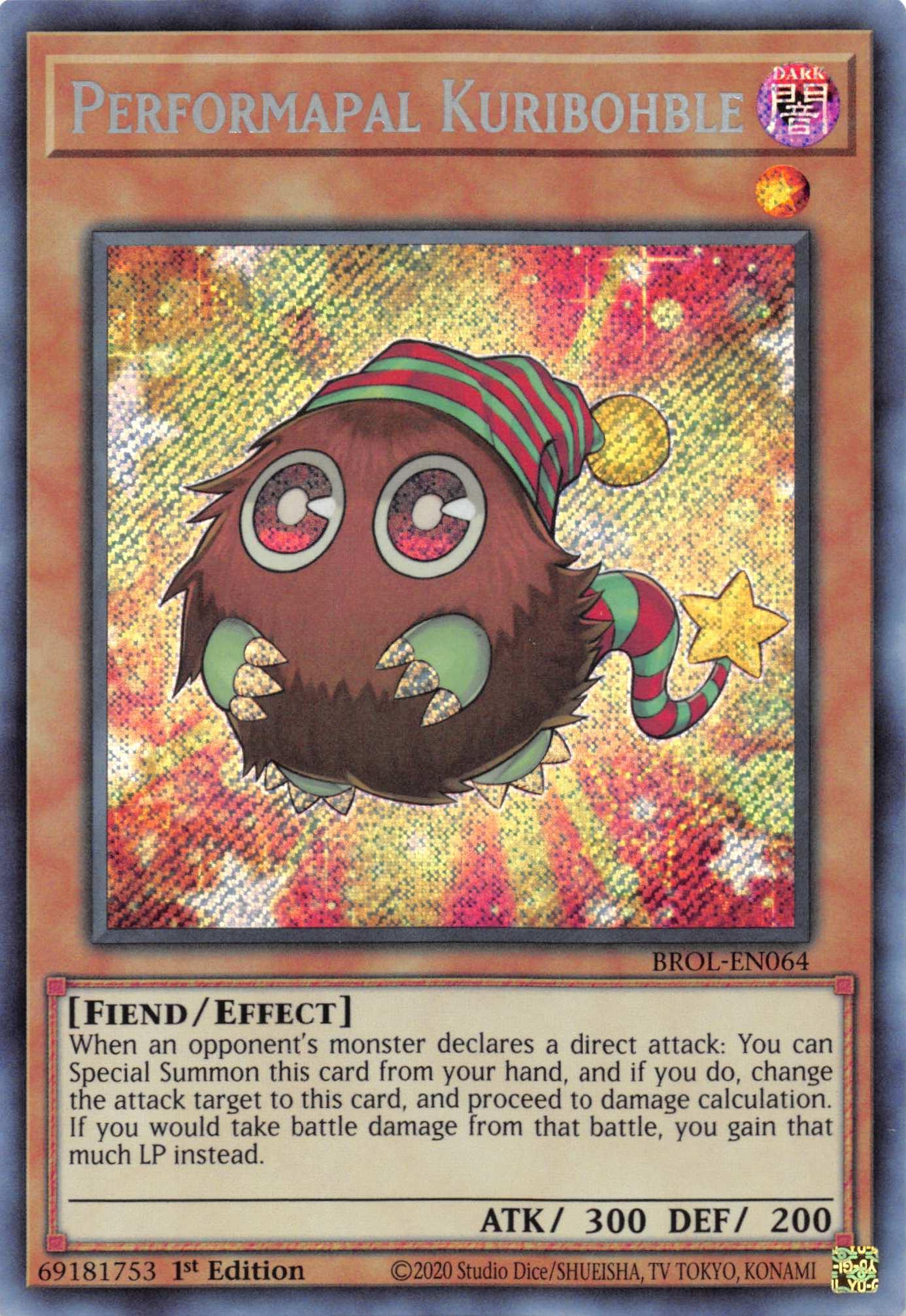 Performapal Kuribohble [BROL-EN064] Secret Rare - Josh's Cards