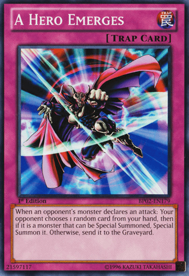 A Hero Emerges [BP02-EN179] Mosaic Rare - Josh's Cards