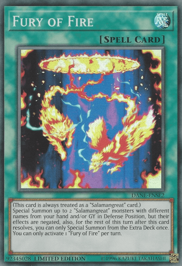 Fury of Fire [DANE-ENSE2] Super Rare - Josh's Cards