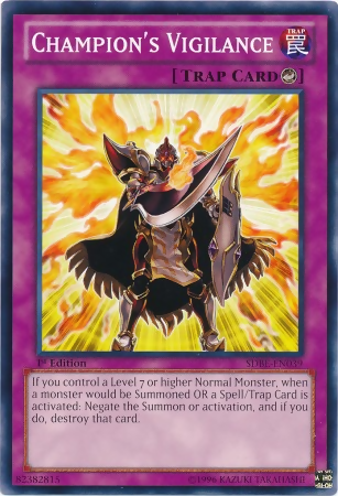 Champion's Vigilance (SDBE-EN039) - Structure Deck: Saga of Blue-Eyes White Dragon 1st Edition