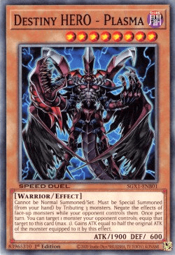 Destiny HERO - Plasma [SGX1-ENB01] Common - Josh's Cards