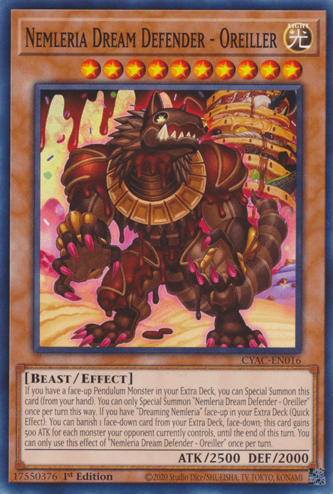 Nemleria Dream Defender - Oreiller [CYAC-EN016] Common - Josh's Cards