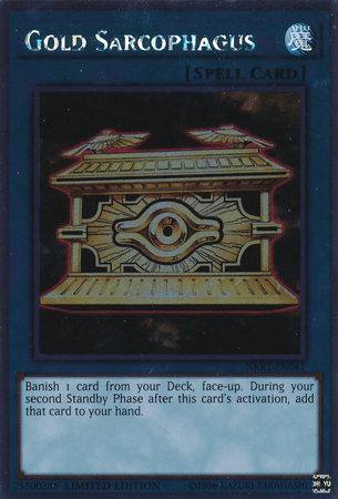 Gold Sarcophagus [NKRT-EN041] Platinum Rare - Josh's Cards