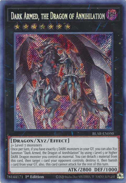 Dark Armed, the Dragon of Annihilation [BLAR-EN050] Secret Rare - Josh's Cards