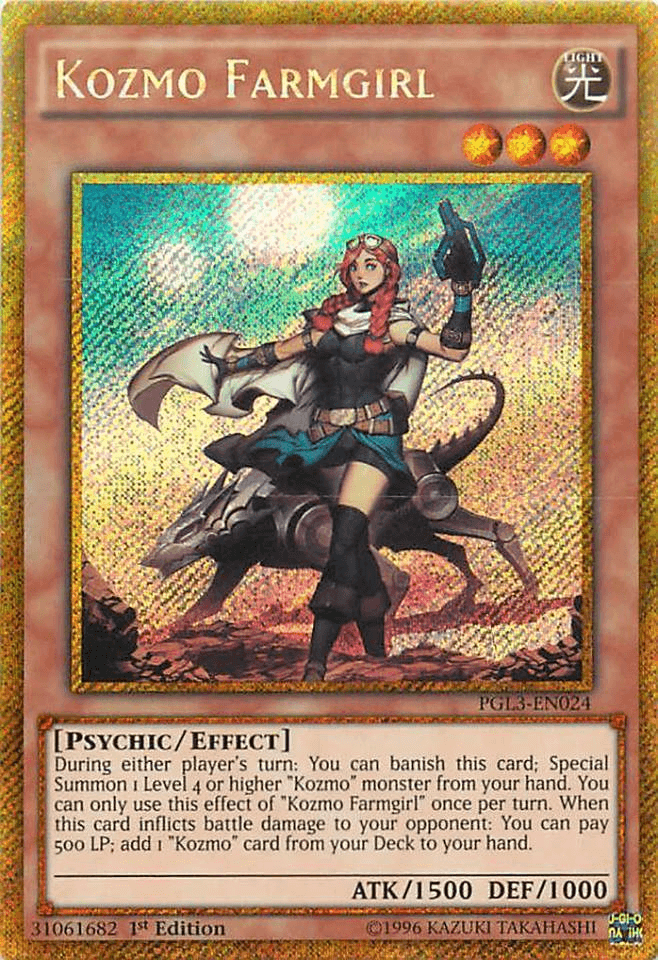 Kozmo Farmgirl [PGL3-EN024] Gold Secret Rare - Josh's Cards