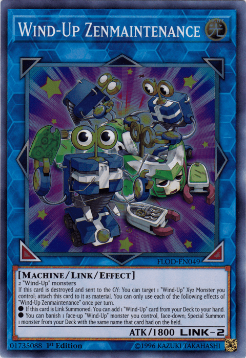 Wind-Up Zenmaintenance [FLOD-EN049] Super Rare - Josh's Cards