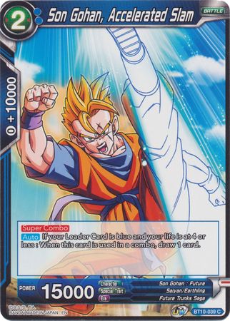 Son Gohan, Accelerated Slam (BT10-039) [Rise of the Unison Warrior] Parallel Foil