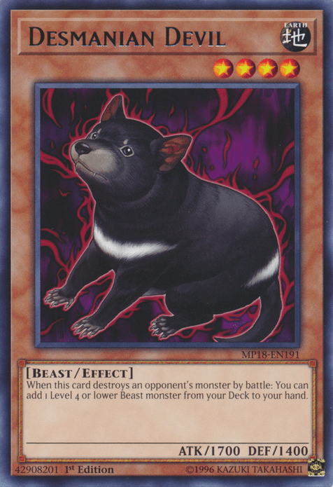 Desmanian Devil [MP18-EN191] Rare - Josh's Cards