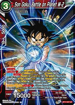 Son Goku, Battle on Planet M-2 (BT17-007) [Ultimate Squad] Parallel Foil