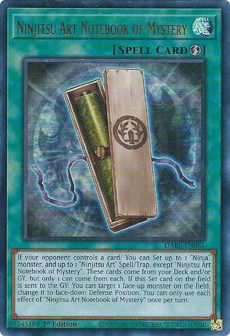 Ninjitsu Art Notebook of Mystery [DABL-EN061] Ultra Rare - Josh's Cards
