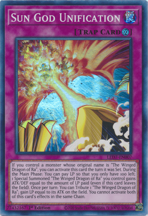 Sun God Unification [LED7-EN007] Super Rare - Josh's Cards