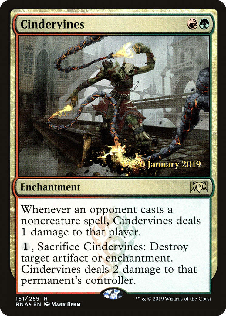 Cindervines (PRE-161S) - Ravnica Allegiance Promos Foil