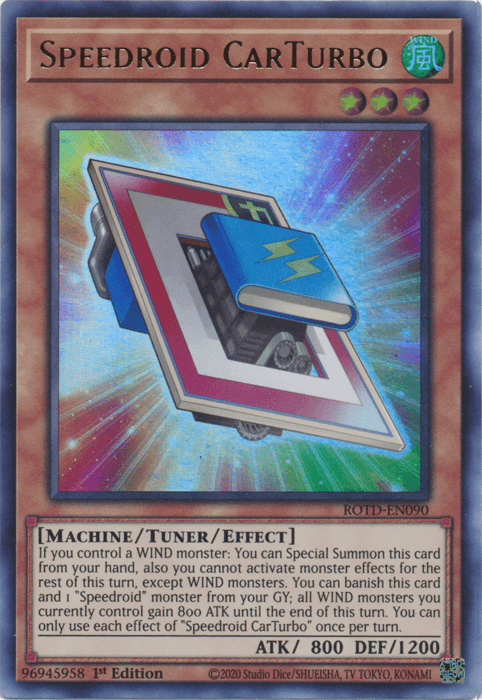Speedroid CarTurbo [ROTD-EN090] Ultra Rare - Josh's Cards