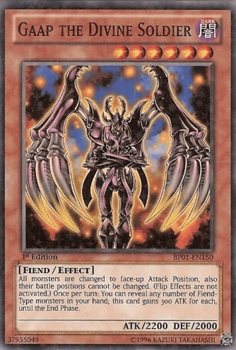 Gaap the Divine Soldier [BP01-EN150] Starfoil Rare - Josh's Cards