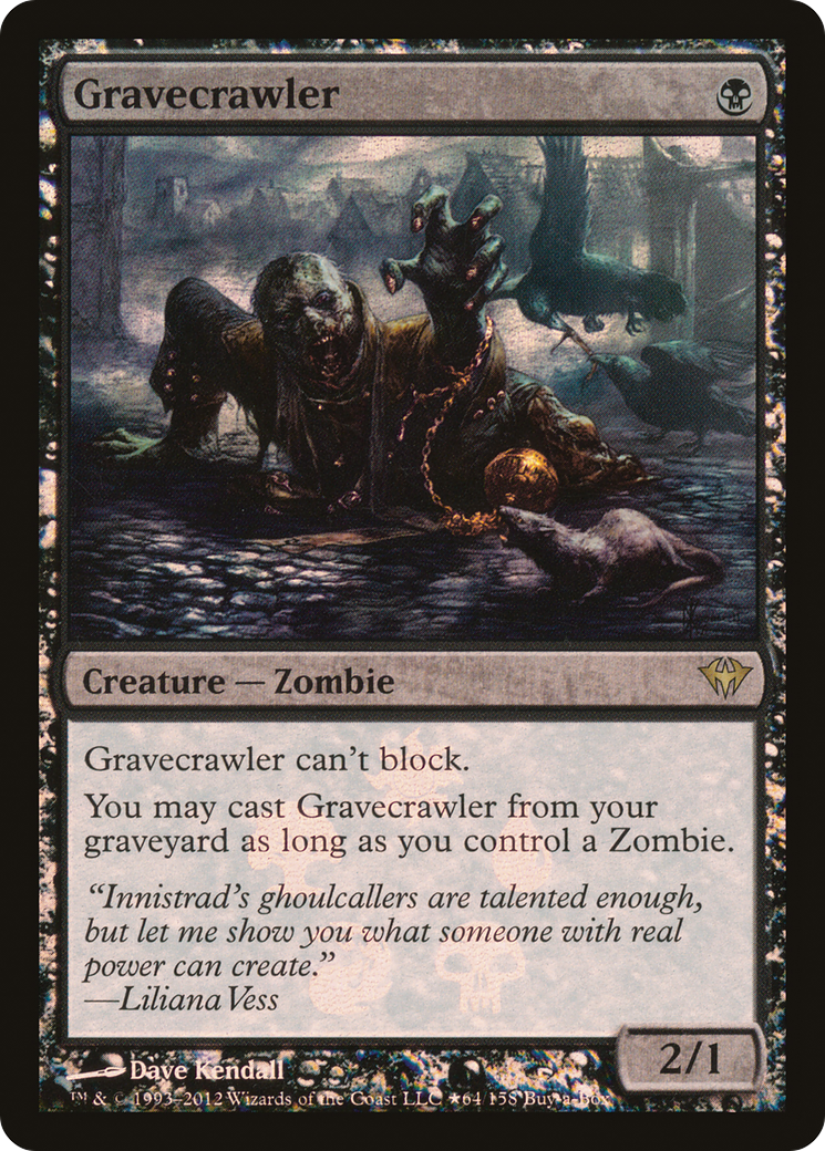 Gravecrawler (BABP-64★) - Dark Ascension Promos Foil