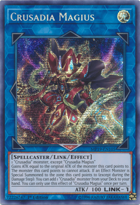 Crusadia Magius [MP19-EN105] Prismatic Secret Rare - Josh's Cards