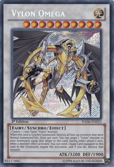 Vylon Omega [HA06-EN023] Secret Rare - Josh's Cards