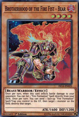 Brotherhood of the Fire Fist - Bear [FIGA-EN023] Super Rare - Josh's Cards
