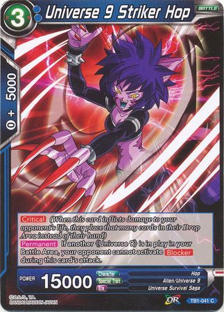 Universe 9 Striker Hop (TB1-041) [The Tournament of Power] Parallel Foil