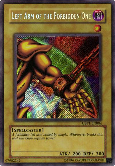Left Arm of the Forbidden One [UBP1-EN004] Secret Rare - Josh's Cards