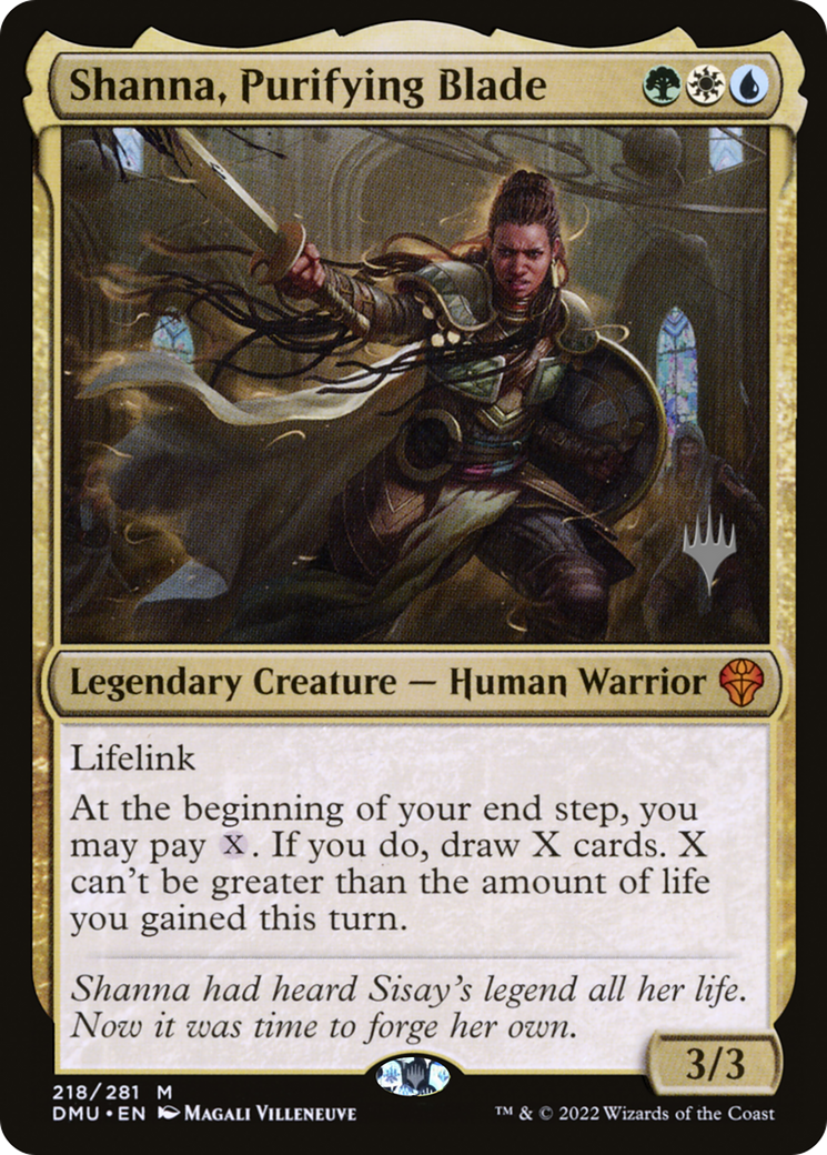 Shanna, Purifying Blade (PPDMU-218P) - Dominaria United Promos