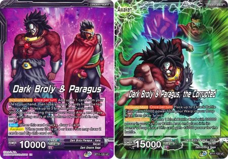 Dark Broly & Paragus // Dark Broly & Paragus, the Corrupted (BT11-122) [Vermilion Bloodline] Parallel Foil