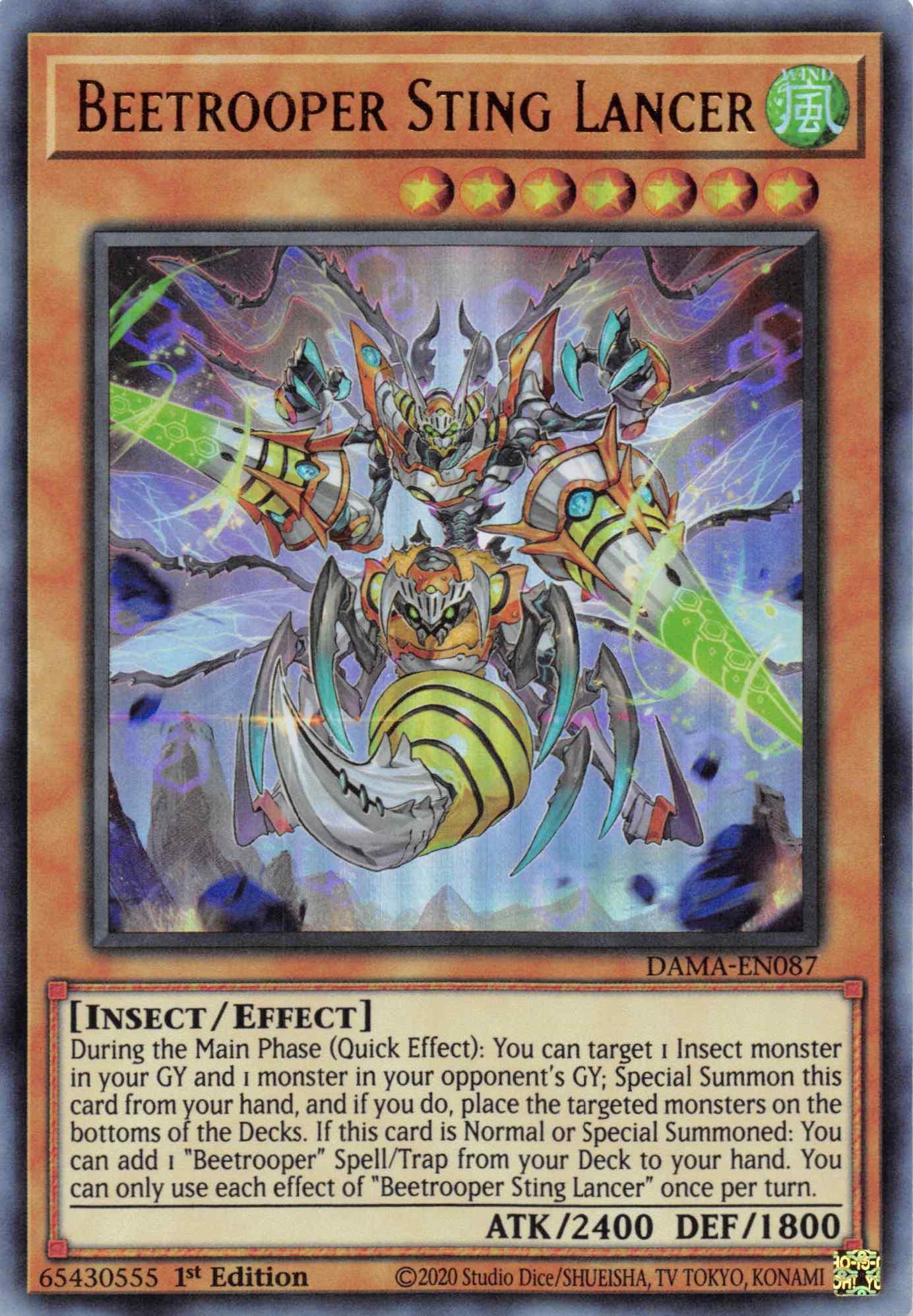 Beetrooper Sting Lancer [DAMA-EN087] Ultra Rare - Josh's Cards