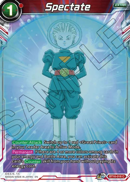 Spectate (BT16-016) [Realm of the Gods] Parallel Foil