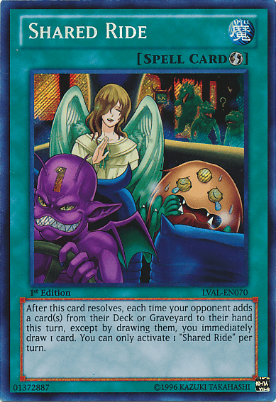 Shared Ride [LVAL-EN070] Secret Rare - Josh's Cards