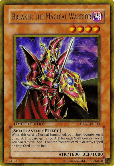 Breaker the Magical Warrior [GLD1-EN014] Gold Rare - Josh's Cards