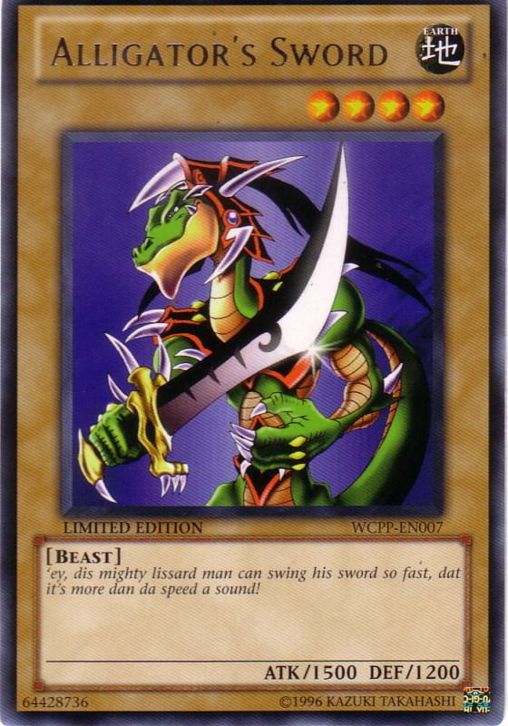 Alligator's Sword [WCPP-EN007] Rare - Josh's Cards