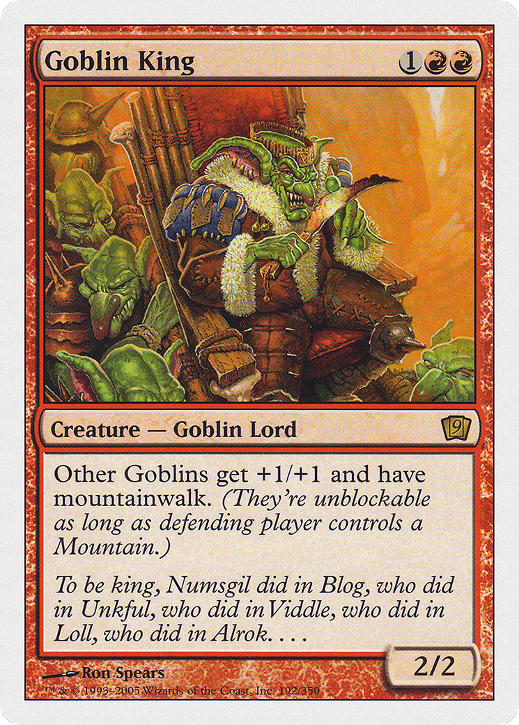 Goblin King [Ninth Edition] Foil