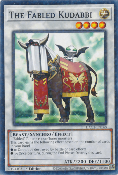 The Fabled Kudabbi (Duel Terminal) [HAC1-EN148] Common - Josh's Cards