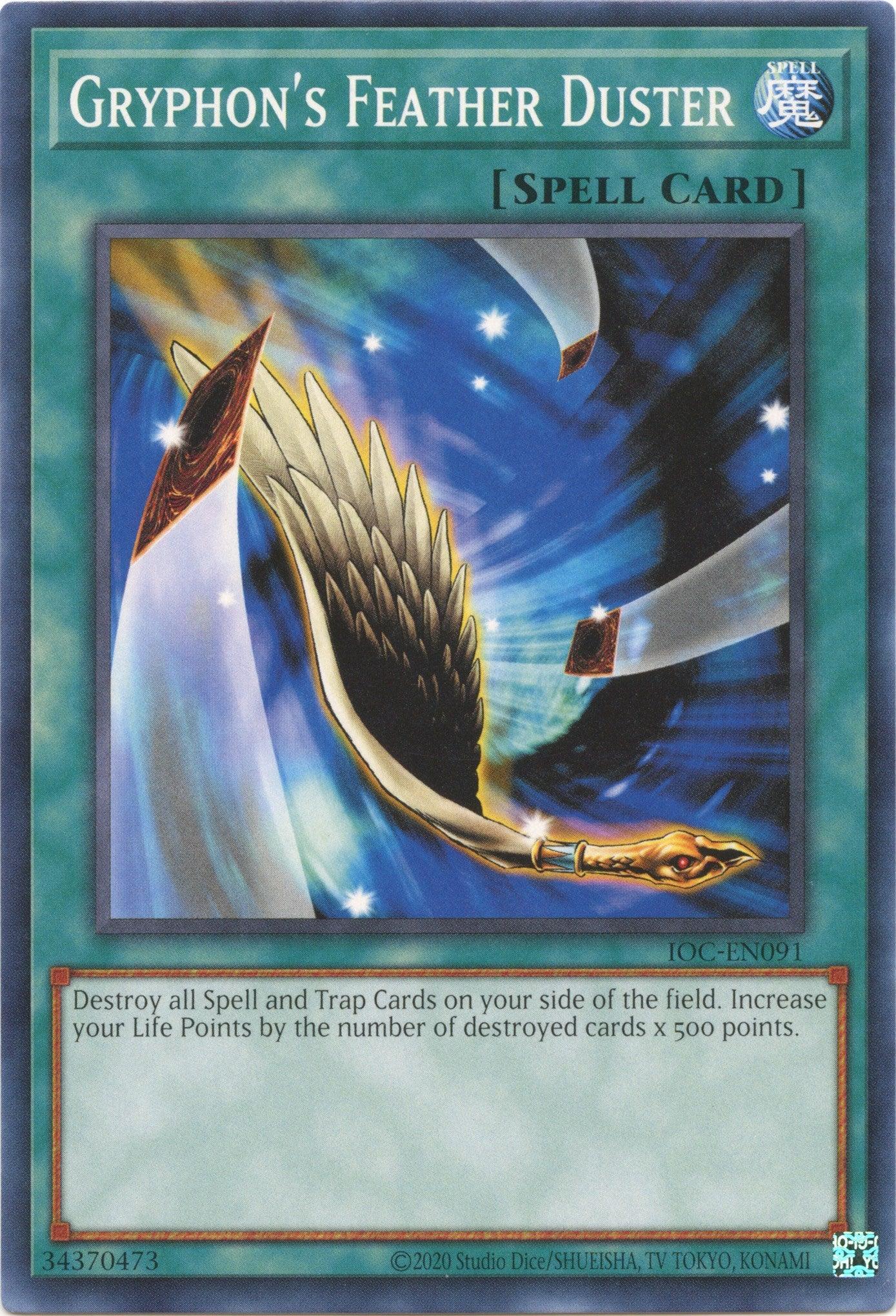 Gryphon's Feather Duster (25th Anniversary) [IOC-EN091] Common - Josh's Cards