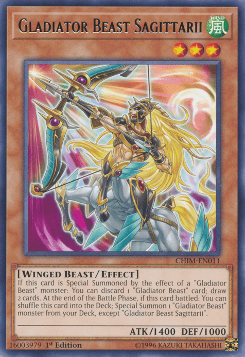 Gladiator Beast Sagittarii [CHIM-EN011] Rare - Josh's Cards