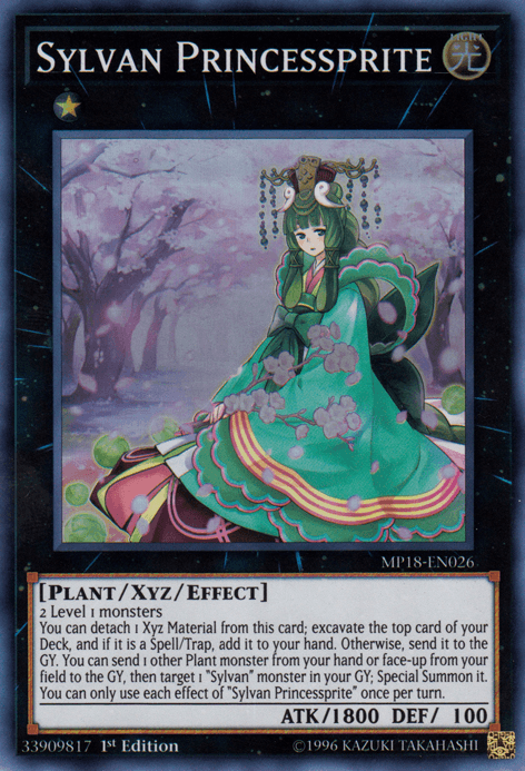 Sylvan Princessprite [MP18-EN026] Super Rare - Josh's Cards