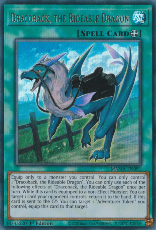 Dracoback, the Rideable Dragon [MAMA-EN091] Ultra Rare - Josh's Cards