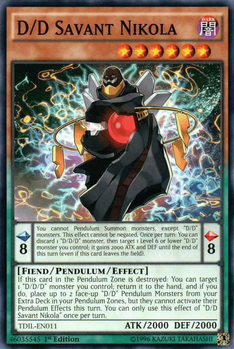 D/D Savant Nikola [TDIL-EN011] Common - Josh's Cards