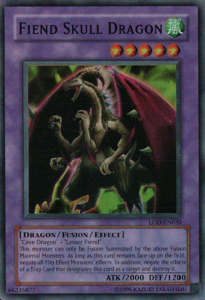Fiend Skull Dragon [LOD-EN039] Super Rare - Josh's Cards