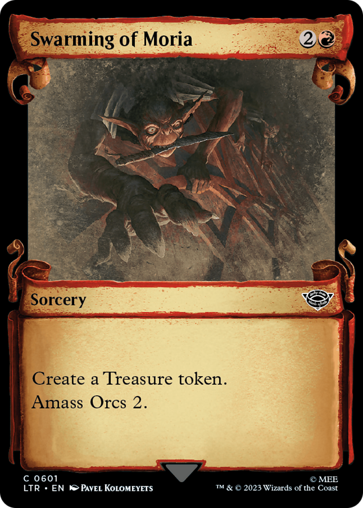 Swarming of Moria (LTR-601) - The Lord of the Rings: Tales of Middle-earth: (Showcase) Foil
