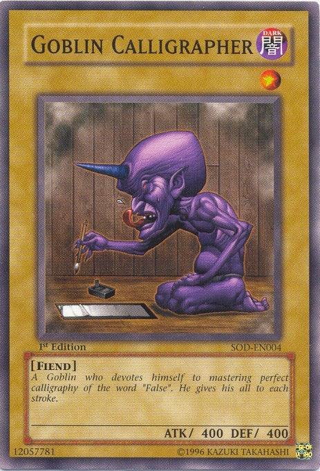 Goblin Calligrapher [SOD-EN004] Common - Josh's Cards
