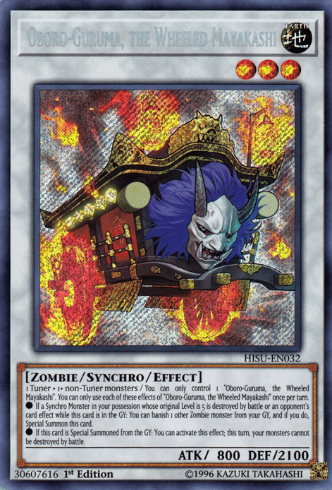 Oboro-Guruma, the Wheeled Mayakashi [HISU-EN032] Secret Rare - Josh's Cards