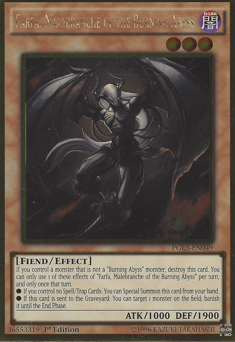 Farfa, Malebranche of the Burning Abyss [PGL3-EN049] Gold Rare - Josh's Cards