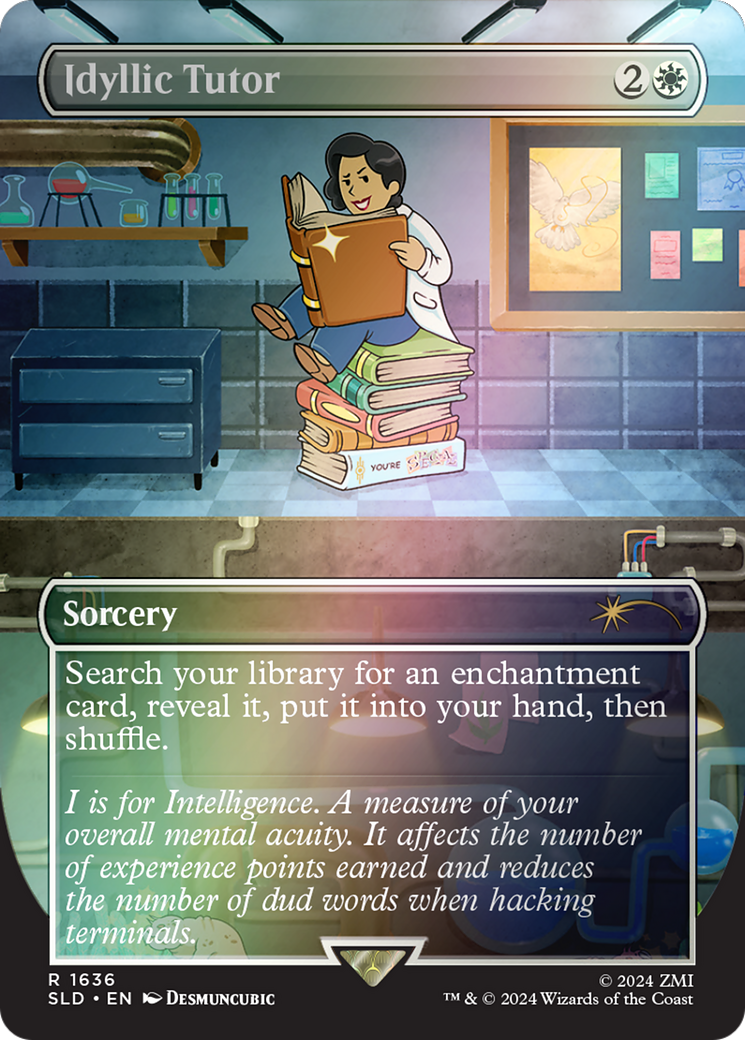 Idyllic Tutor (SLD-1636★) - Secret Lair Drop (Borderless) Foil